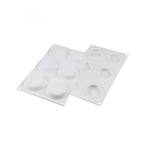 Oferta Cantitate - Forma Silicon Round Ø 6.7 x H 1.5 cm, 6 cavitati
