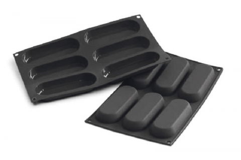 Forme de Silicon Cofetarie - Forma Silicon Savoiardo 12.8x4.7xh1.7cm, 6 cavitati