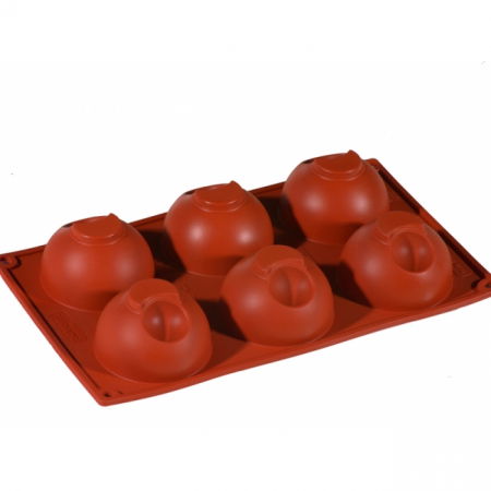 Forme de Silicon Cofetarie - Forma Silicon Semisfere Ø7.5xh4.3 cm, 6 cavitati