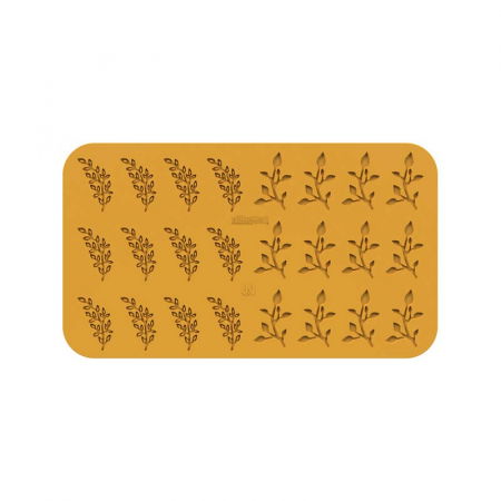 Forme de Silicon Cofetarie - Forma Silicon Silikomart NaturaE Eden - Lauri 7.3 x 4.75 x H 0.15 cm, 4 ml, 12+12 cavitati