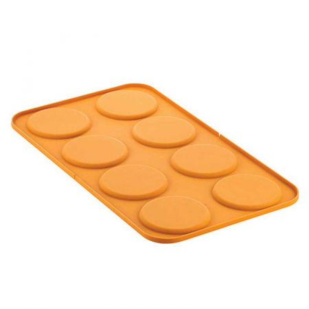 Forma Silicon Silikomart NaturaE Erbetta Ø 10 x H 0.8 cm, 43 ml, 8 cavitati [4]