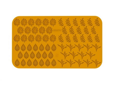 Forme de Silicon Cofetarie - Forma Silicon Silikomart NaturaE Frunze 4 modele 4 x 2.5 x H 2 cm - 4 x 4.9 x H 2 cm, 1 ml, 68 cavitati