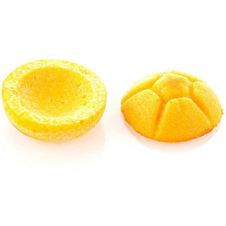 Forma Silicon Silikomart NaturaE Michetta Ø 6.4 x H 1.75 cm, 44.5+47.5 ml, 4+4 cavitati [5]