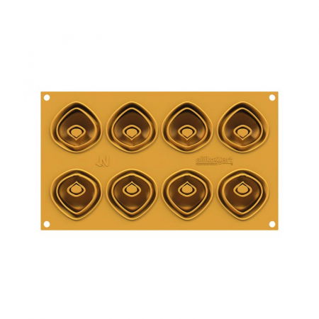 Forma Silicon Silikomart NaturaE Tortellino Ø 5.4 x H 2.2 cm, 20 ml, 8 cavitati [2]