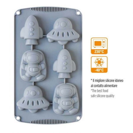 Forme de Silicon Cofetarie - Forma Silicon Space 3 modele, 6 cavitati