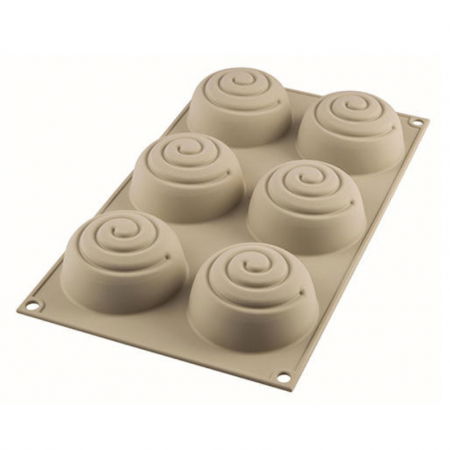 Forme de Silicon Cofetarie - Forma Silicon Spirala Ø 6.8 x H 3.7 cm, 6 cavitati x 100 ml