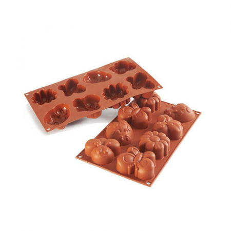 Forme de Silicon Cofetarie - Forma Silicon Springlife 7.7x5.7xH3.2cm, 8 cavitati (SF117) 