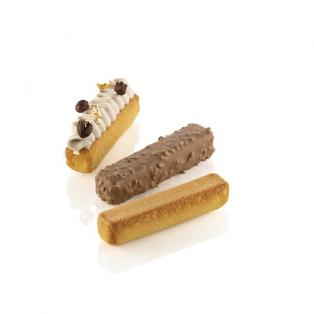 Forme de Silicon Cofetarie - Forma Silicon Stripe Ecler 13 x 2.8 x H 2.8 cm, 28 cavitati, 95 ml (SQ083)