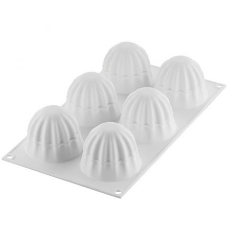 Forme Silicon Monoportii, Mignon - Forma Silicon Supernova 3D, Ø 6.4 x H 5.6 cm, 6 cavitati, 105 ml