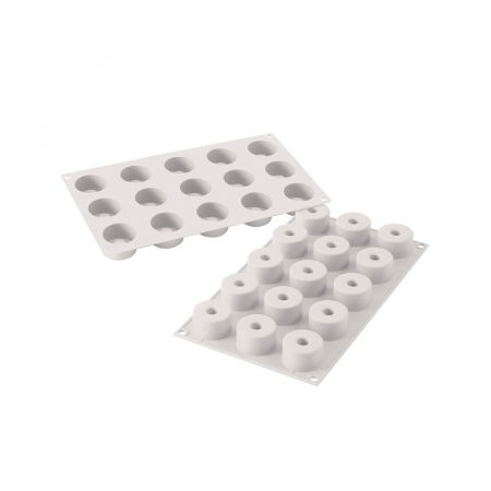 Forme Silicon Monoportii, Mignon - Forma Silicon Sushi Roll Ø 4 x H 2.5 cm, 15 cavitati, 29 ml