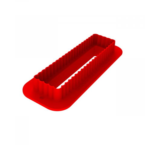 Forme 17.5x30cm Monoportii, Mignon - Forma Silicon Sweet Rectangle 12.8 x 3.3 x H 2.1 cm, 6 cavitati x 85 ml + decupator