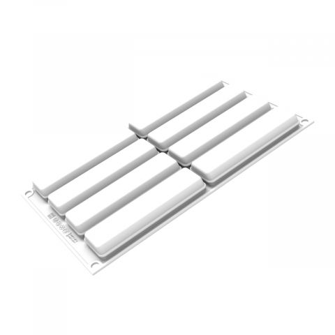 Forma Silicon Sweet Rectangle 12.8 x 3.3 x H 2.1 cm, 6 cavitati x 85 ml + decupator [2]