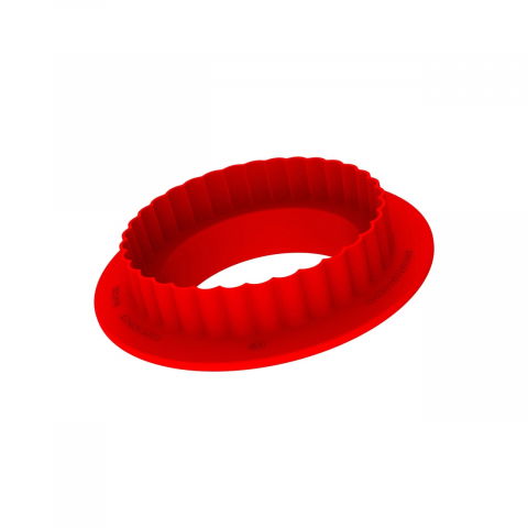 Forme de Silicon Cofetarie - Forma Silicon Sweet Round Ø 8 x H 2.1 cm, 4 cavitati x 95 ml + decupator