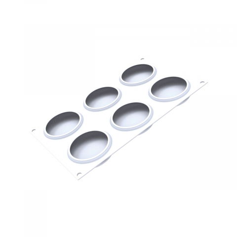 Forma Silicon Sweet Round Ø 8 x H 2.1 cm, 4 cavitati x 95 ml + decupator [4]