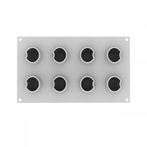 Forme de Silicon Cofetarie - Forma Silicon Taki Ø 5 x H 7 cm, 8 cavitati x 100 ml