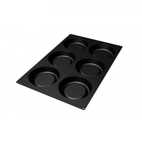 Forme 60x40cm Monoportii, Mignon - Forma Silicon Tarta Ø 16.5 x H 3.9 cm, 6 cavitati, 613 ml, (SQ031)