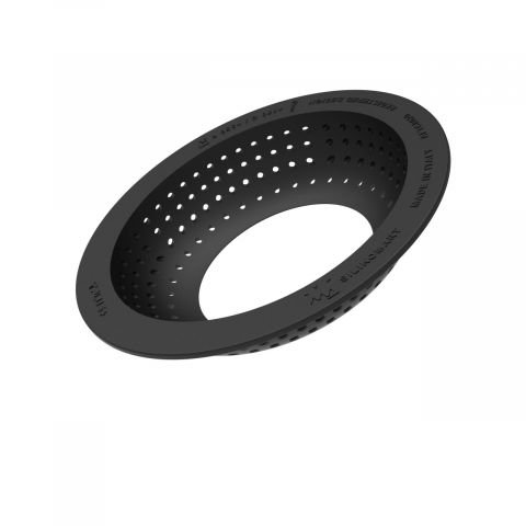 Forme de Silicon Cofetarie - Forma Silicon Tarte 3D Tornada Ø 7.7 x H 1.6 cm + Rama Microforata Ø 8 x H 2 cm, 6 cavitati