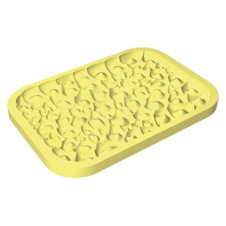 Matrite, Forme Inghetata, Gelaterie - Forma Silicon TOP-IceCream Coral 36x25xH2.15 cm, 1 cavitate