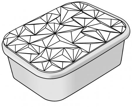 Forma Silicon TOP-IceCream Iceberg 36x25xH2.1 cm, 1 cavitate [3]