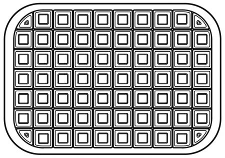 Forma Silicon TOP-IceCream Tablet 36x25xH1.85 cm, 1 cavitate [2]
