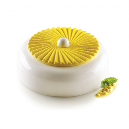 Forma Silicon TOP / Insertie Plisse Ø 14 x H 1 cm, 2 cavitati (PLISSÉ 100) [2]