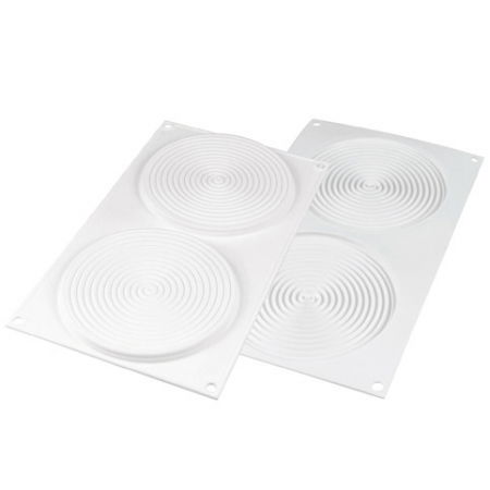 Forme de Silicon Cofetarie - Forma Silicon TOP / Insertie Tourbillon 100 Ø 14 x H 0.9 cm, 2 cavitati