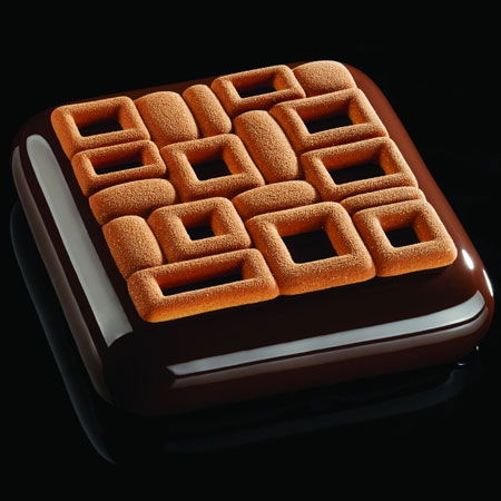 Forme de Silicon Cofetarie - Forma Silicon TOP Maya 13.5x13.5xH0.7 cm, 2 cavitati