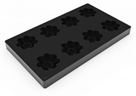 Forma Silicon TOP Raven Mini Ø 6 x H 2.3 cm, 8 cavitati, 40 ml [2]