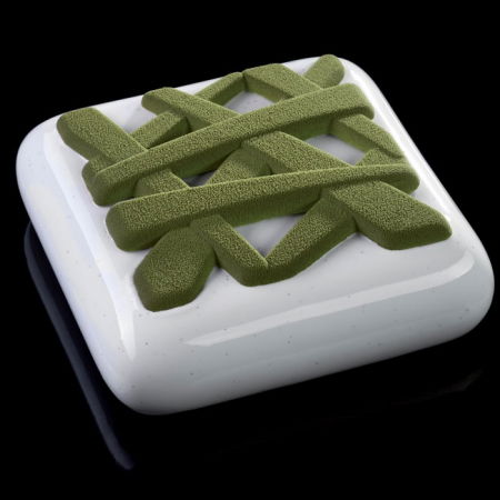 Forme de Silicon Cofetarie - Forma Silicon TOP Shanghai Mini 10.7x10.7xH0.8 cm, 2 cavitati