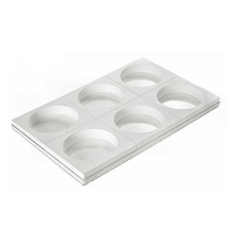 Forme Clasice Torturi, Cozonaci, Tarte - Forma Silicon Tort Ø 16 x H 5 cm, tava 6 cavitati