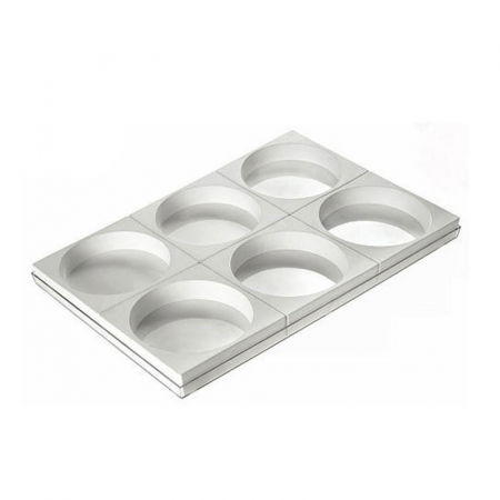 Forme Clasice Torturi, Cozonaci, Tarte - Forma Silicon Tort Ø 18 x H 5 cm, tava 6 cavitati