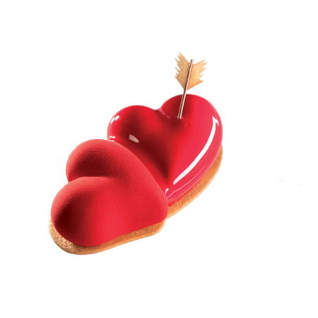 Forme de Silicon Cofetarie - Forma Silicon Tort Inima 3D Beloved 25x14xH6 cm