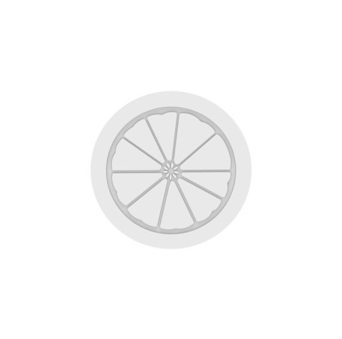 Formă Silicon Tort 3D Citrice Ø 17 x H 4.5 cm + Forma silicon Top + decupator, 940 ml [2]