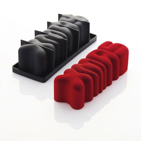 Forme Silicon Trunchi - Forma Silicon Tort 3D Craciun 25 x 8 x H 7.5 cm, 1260 ml