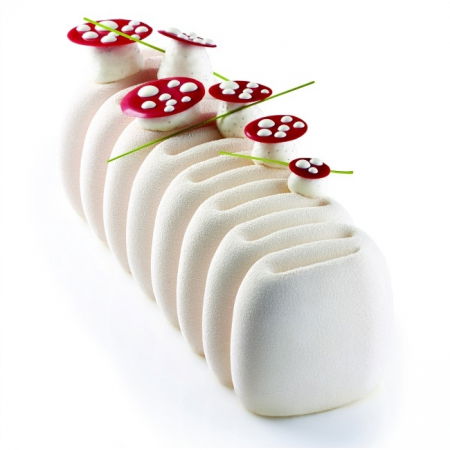 Forme de Silicon Cofetarie - Forma Silicon Tort 3D Creme 25x8.4xH7.5 cm