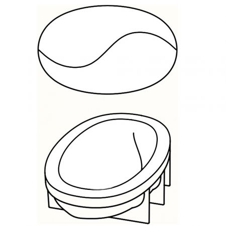 Forma Silicon Tort 3D Curvy 20x13xH6.5 cm [2]