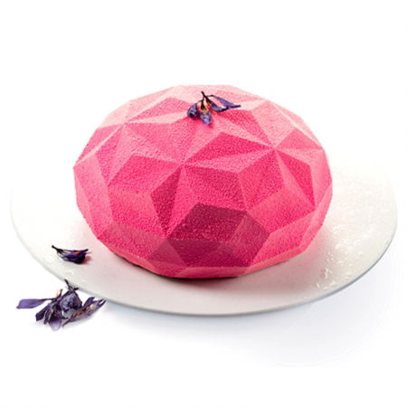 Forme de Silicon Cofetarie - Forma Silicon Tort 3D Diamant Ø 18 x H 9 cm, 1590 ml