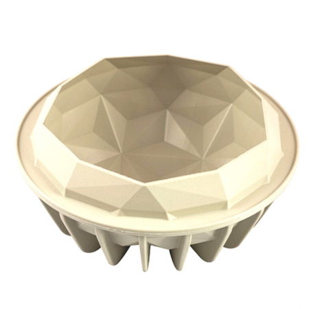 Forme de Silicon Cofetarie - Forma Silicon Tort 3D Diamant Ø 18 x H 9 cm, 1590 ml