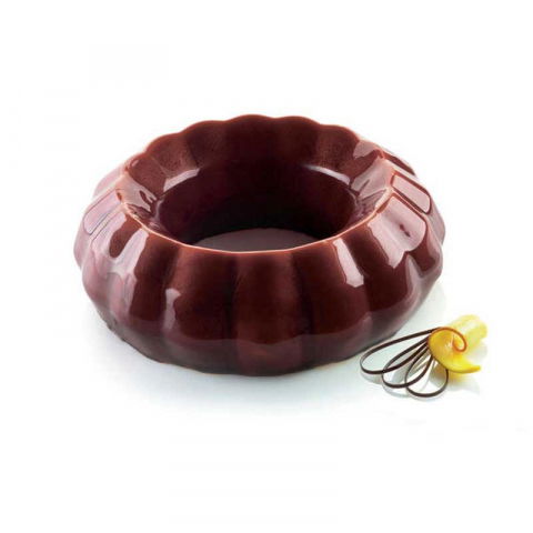 Forme Moderne Tort - Forma Silicon Tort 3D Diamond Crown Ø 24 x H 7.5 cm + Decor Ø 20.6 x H 4 cm + Decupator