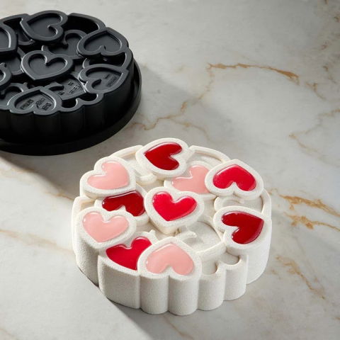 Oferta Cantitate - Forma Silicon Tort 3D Eros Mini Ø 18 x H 4.5 cm, 1000 ml