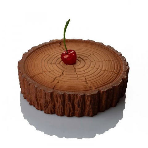 Forme de Silicon Cofetarie - Forma Silicon Tort 3D Foresta Ø 18.5 x H 4.5 cm, 1000 ml