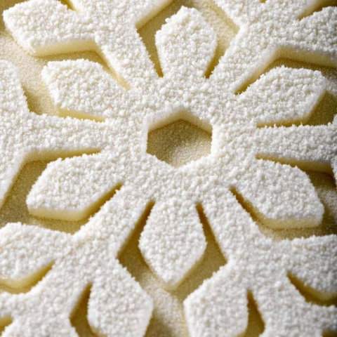Forme de Silicon Cofetarie - Forma Silicon Tort 3D Fulg de Nea Ø 20.8 x H 4.7 cm, 1100 ml