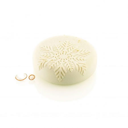Forme de Silicon Cofetarie - Forma Silicon Tort 3D Fulgi Neve Ø 17 x H 5.3 cm, 1100 ml