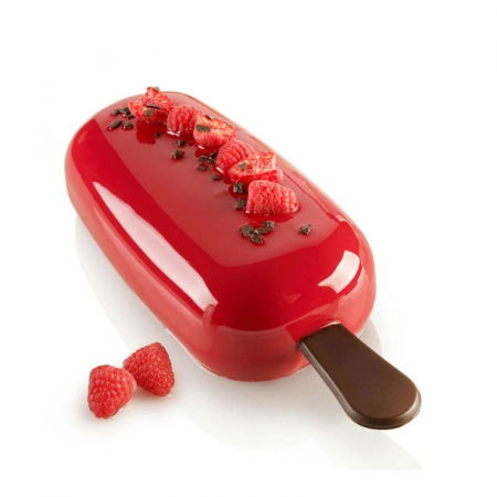 Forme Silicon pentru Torturi si Prajituri - Forma Silicon Tort 3D Inghetata Stecco 18.5 x 9.5 x h 5.8 cm, 765 ml