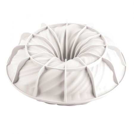 Forme de Silicon Cofetarie - Forma Silicon Tort 3D Intreccio Ø 18 x h 6 cm, 1000 ml