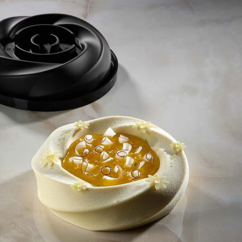 Forme Moderne Tort - Forma Silicon Tort 3D Karma Ø 18 x H 5.5 cm, 1000 ml