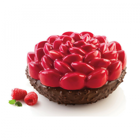 Forme de Silicon Cofetarie - Forma Silicon Tort 3D KIT Fleur Ø 16 x H 8 cm - 2 piese