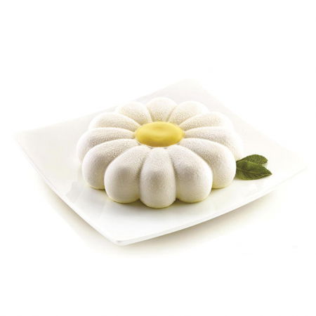Forme de Silicon Cofetarie - Forma Silicon Tort 3D Primavera Margareta Ø 22 x H 5 cm, 1500 ml