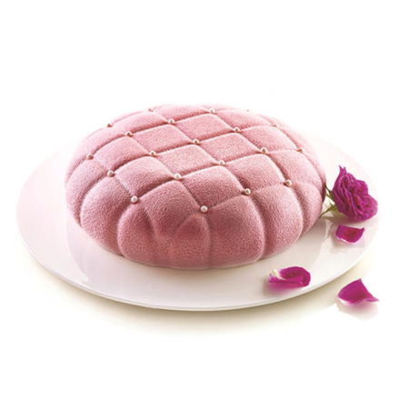 Forme de Silicon Cofetarie - Forma Silicon Tort 3D Matlasat Ø 22 x H 6 cm, 1700 ml