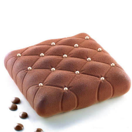 Forme de Silicon Cofetarie - Forma Silicon Tort 3D Matlasat 16 x 16 x H 5.3 cm, 1000 ml